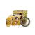 Bögre, csésze Klimt Porcelán teás szűrős bögre A csók 430 ml világos arany