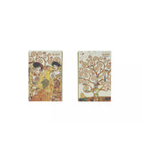 Klimt három részes könyv alakú fa tároló doboz Életfa