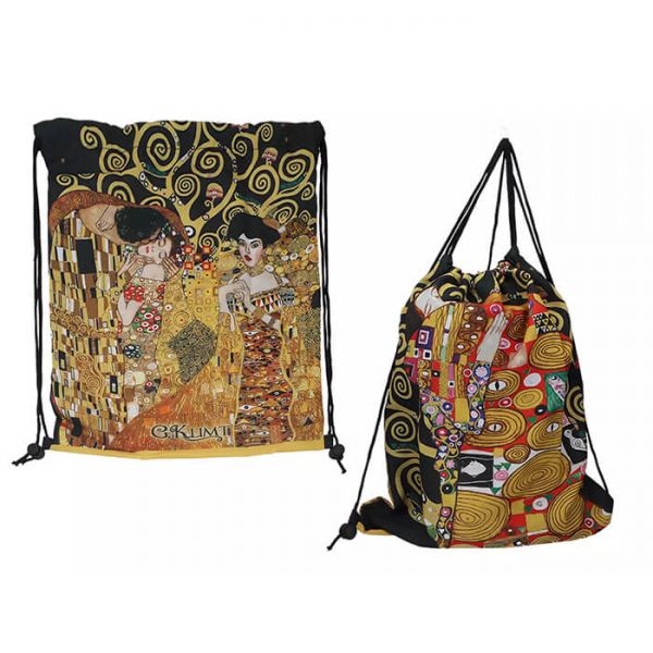 Klimt hátizsák / tornazsák - 43x36 cm - vegyes minta