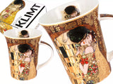 Bögre, csésze Klimt porcelán bögre díszdobozban A Csók 350 ml