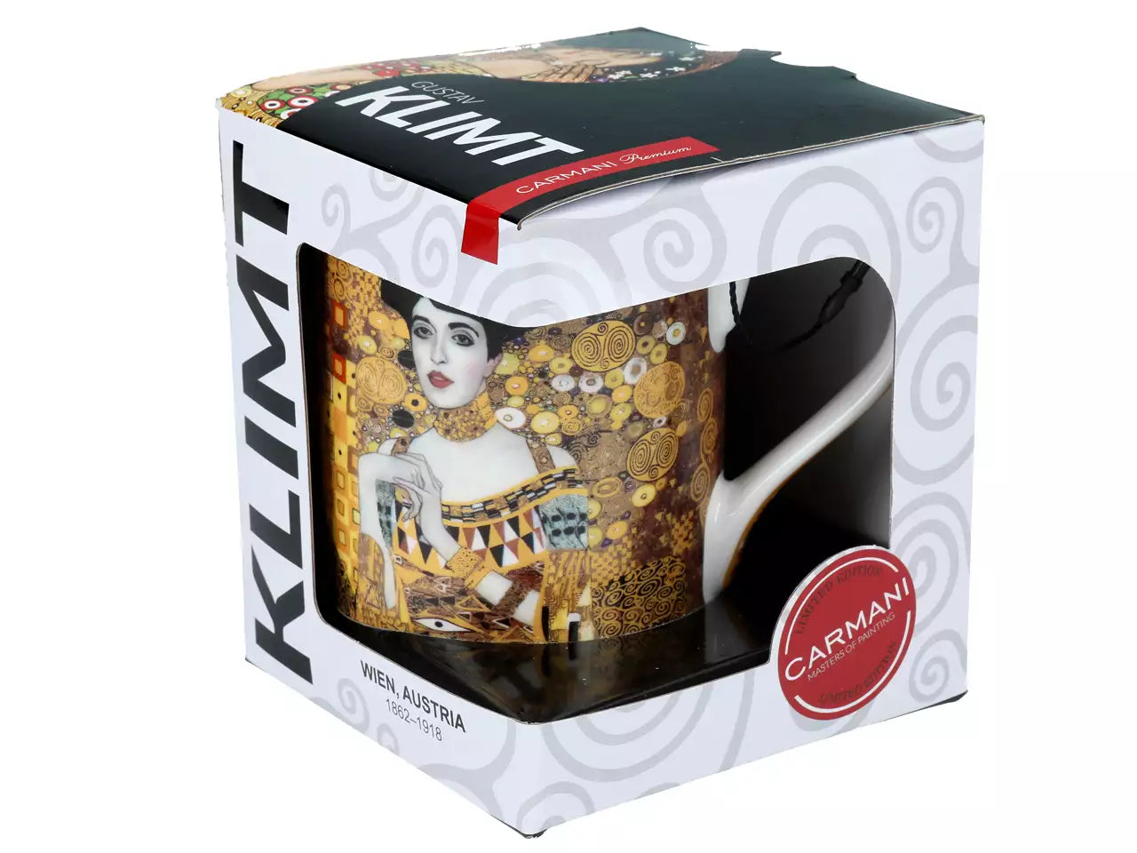 Bögre, csésze Klimt porcelán bögre díszdobozban Adele 360 ml