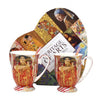 Klimt porcelán bögre porcelán szűrővel és tetővel - 300 ml - Vízikígyó