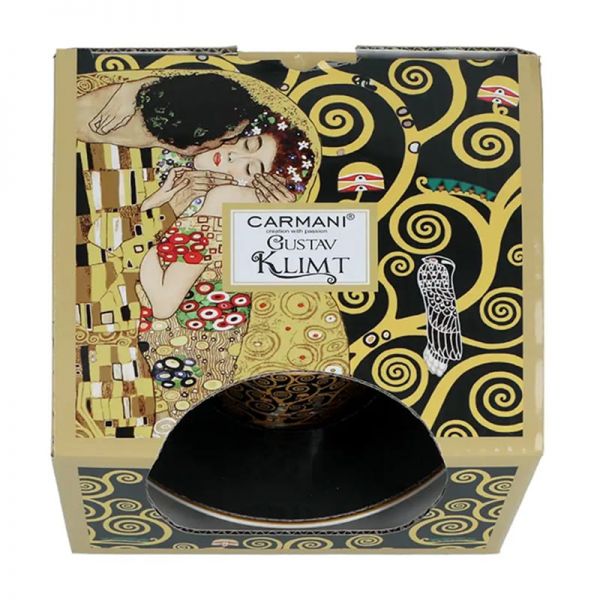 Porcelán csésze aljjal - 230 ml - díszdobozban Klimt Életfa