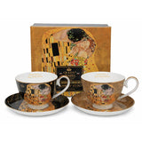 Klimt porcelán csésze készlet 250 ml - 2 személyes - A Csók vegyes