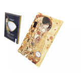 Tányér, étkészlet Klimt üveg tányér 32X24 cm díszdobozban