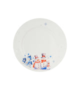 Karácsonyi hóemberes porcelán desszertes tányér szett 2db-os díszdobozban Snowman
