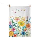 Konyharuha Konyharuha pamut színes virágos Vibrant spring white