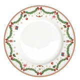 Tányér, étkészlet Krácsonyi porcelán lapostányér Magie de Noel