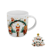 Karácsonyi porcelán bögre 400 ml fenyőfa díszcsomagolásban Christmas Cuties 2
