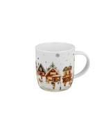 Karácsonyi porcelán bögre házikó díszcsomagolásban 400 ml Christmas Village