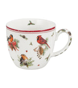 Karácsonyi madárkás porcelán bögre 460 ml díszcsomagolásban Birds of Winter