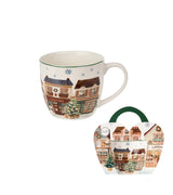 Karácsonyi Porcelán bögre 460 ml díszcsomagolásban Christmas City 2