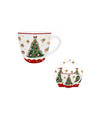 Karácsonyi fenyőfás porcelán bögre 460 ml díszcsomagolásban Christmas Tree 3
