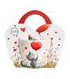 Valentin napi porcelán cicás bögre papír díszcsomagolással 460 ml