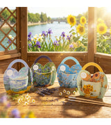 Porcelán bögre dísztasakkal Van Gogh Napraforgók 460 ml
