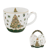 Karácsonyfás porcelán bögre 460 ml díszcsomagolásban Tree Sparkle