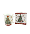 Karácsonyi fenyőfás porcelán bögre 650 ml díszdobozban Christmas Tree 3