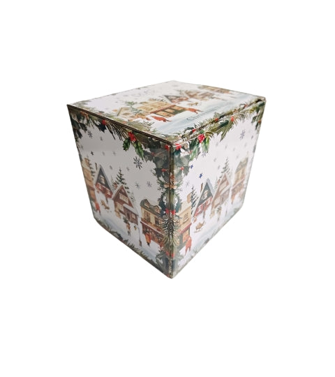 Karácsonyi porcelán nagy bögre díszdobozban Christmas Village 650 ml