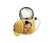 Bögre, csésze Klimt Porcelán teás szűrős bögre A csók 430 ml világos arany
