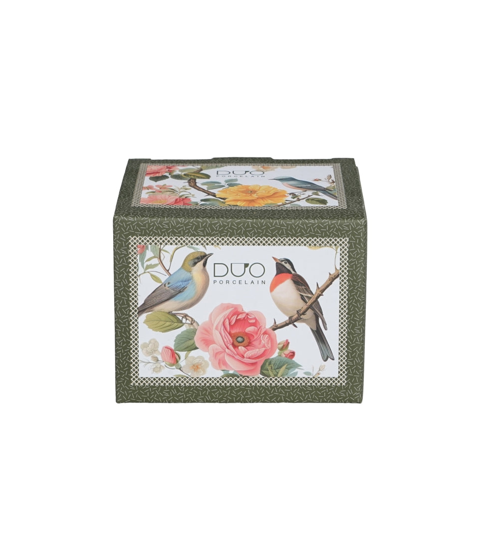 Porcelán madaras bögre 430 ml díszdobozban April