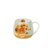 Porcelán bögre 430 ml Van Gogh Napraforgók ajándék díszdobozban