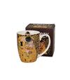 Porcelán bögre 360 ml Klimt A Csók díszdobozban Brown