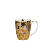 Porcelán bögre 360 ml Klimt A Csók díszdobozban Brown