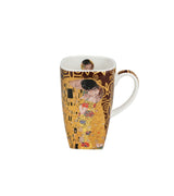 Porcelán nagy bögre 650 ml ajándék díszdobozban Klimt A Csók