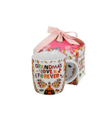 Ajándék Porcelán bögre 400 ml papír díszcsomagolásban nagymamának