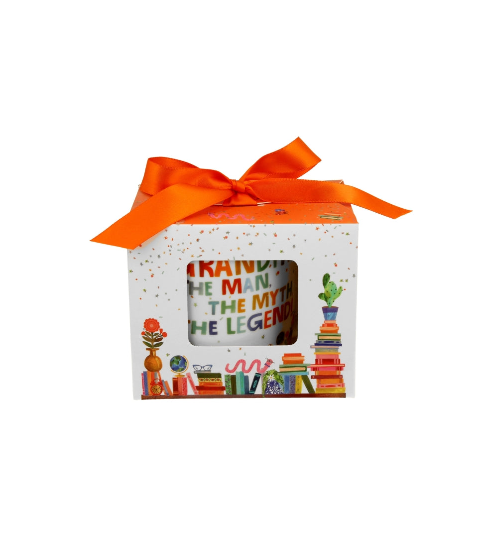 Ajándék Porcelán bögre 400 ml papír díszcsomagolásban nagypapáknak
