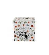 Cicás porcelán bögre tetővel fémszűrővel 430 ml dobozban Ethno Cats
