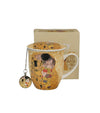 Porcelán szűrős 400 ml bögreKlimt A Csók díszdobozban ECRU