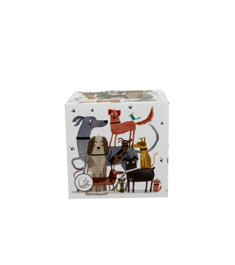 Bögre, csésze Kutyás porcelán nagy bögre 650 ml díszdobozban Dog walk