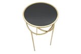 Luna arany modern lerakóasztal Ø Ø 40X80 cm Modern lerakóasztal Mauro Ferretti