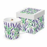 Bögre Levendula mintás porcelán bögre Tracey´s Lavendula
