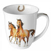 Bögre Lovas porcelán bögre 400 ml Wild horses