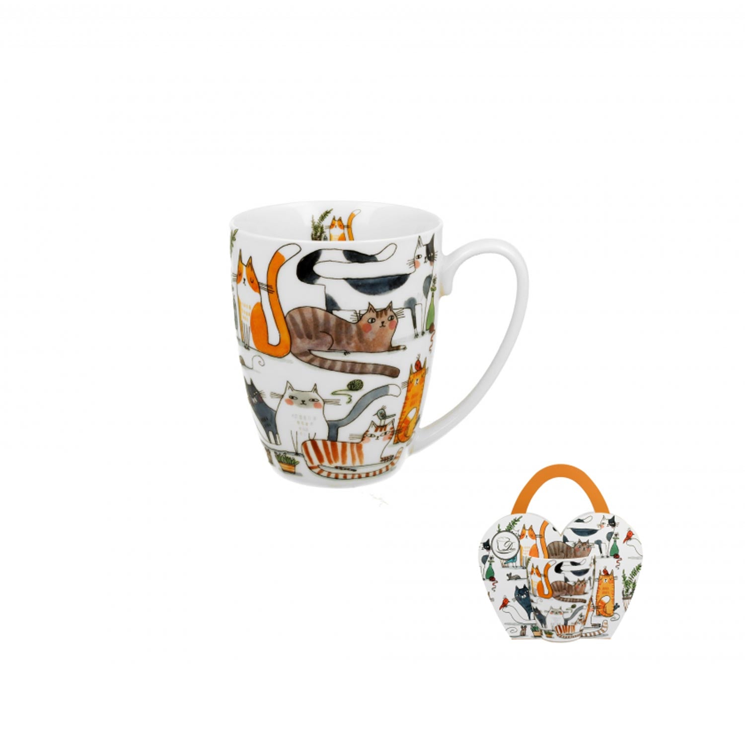 Bögre Lusta Cicás porcelán bögre 350 ml