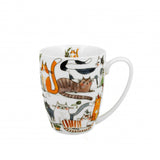 Bögre Lusta Cicás porcelán bögre 350 ml