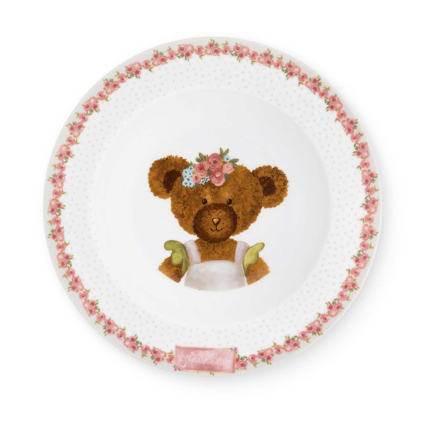 Porcelán mélytányér 21,5 cm macis Sweet Bear