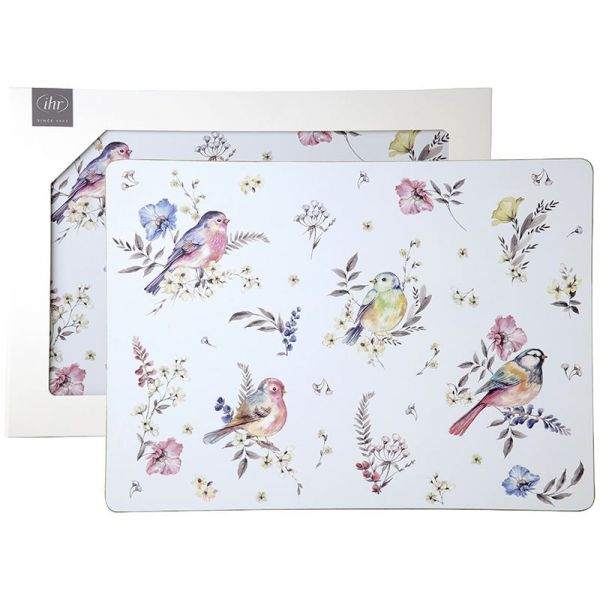 Madaras parafa tányéralátét - 2 darabos 40x29 cm - Softly Faded Birds