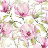 Szalvéta Magnólia virágos papírszalvéta 33x33 cm Blooming magnolia
