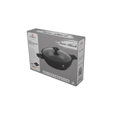 Matt fekete indukciós tapadásmentes alacsony lábas fedővel 4,2 L Berlinger Haus Matte Black