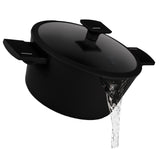 Matt fekete indukciós tapadásmentes lábas fedővel 2,5 L Berlinger Haus Matte Black