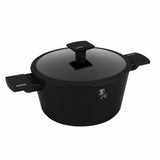 Matt fekete indukciós tapadásmentes lábas fedővel 4,1 L Berlinger Haus Matte Black