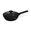Matt fekete indukciós tapadásmentes mély serpenyő fedővel 24 cm Berlinger Haus Matte Black