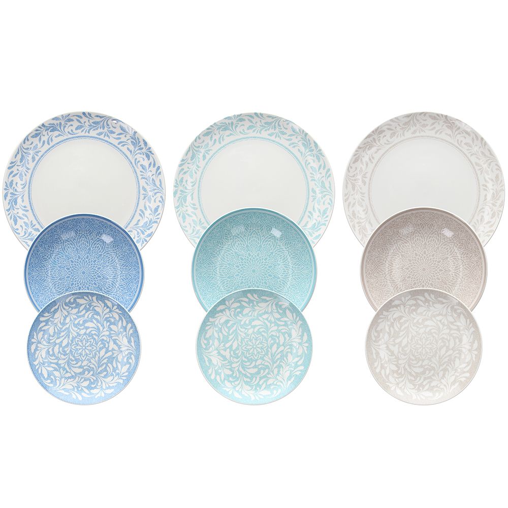 18 részes porcelán étkészlet – több színű Tognana Celine