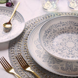 Tognana 18 részes marokkói–mediterrán porcelán étkészlet Arabesque