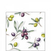Szalvéta Mediterrán papírszalvéta 25x25 cm olívás Delicious olives