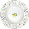 Étkészlet Mediterrán porcelán citrom mélytányér Fleurs et Citrons