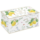 Bögre Mediterrán porcelán citrom mintás bögre 2 db szett Fleurs et Citrons